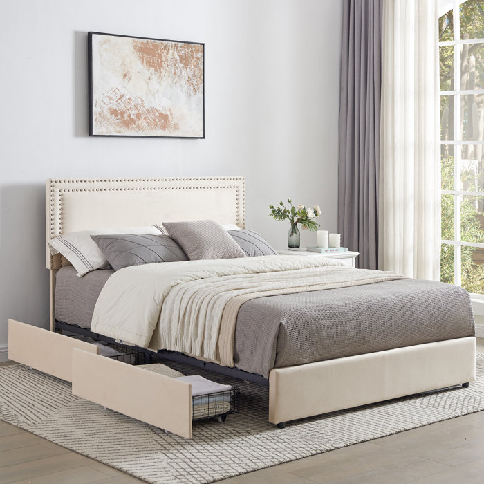 Vecelo UP Upholstered Storage Bed & Reviews - Wayfair Canada